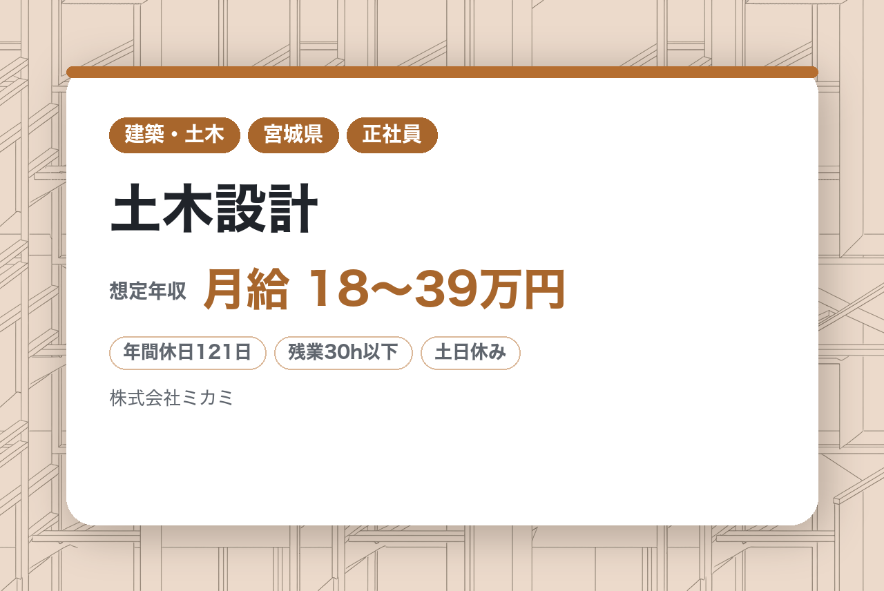 ＜面接確約条件あり＞【水戸／仙台／転勤無し／技術士・RCCM歓迎】土木設計◆土日祝休／官公庁案件メイン／偕楽園の整備も手掛けるまちづくり企業！